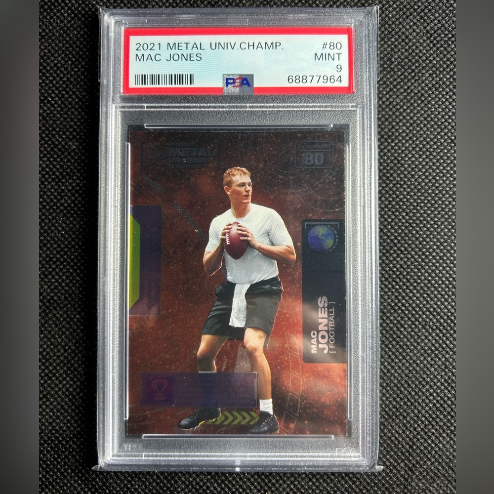 2021 Skybox Metal Universe Champions #80 MAC JONES RC Rookie #80 PSA 9 MINT